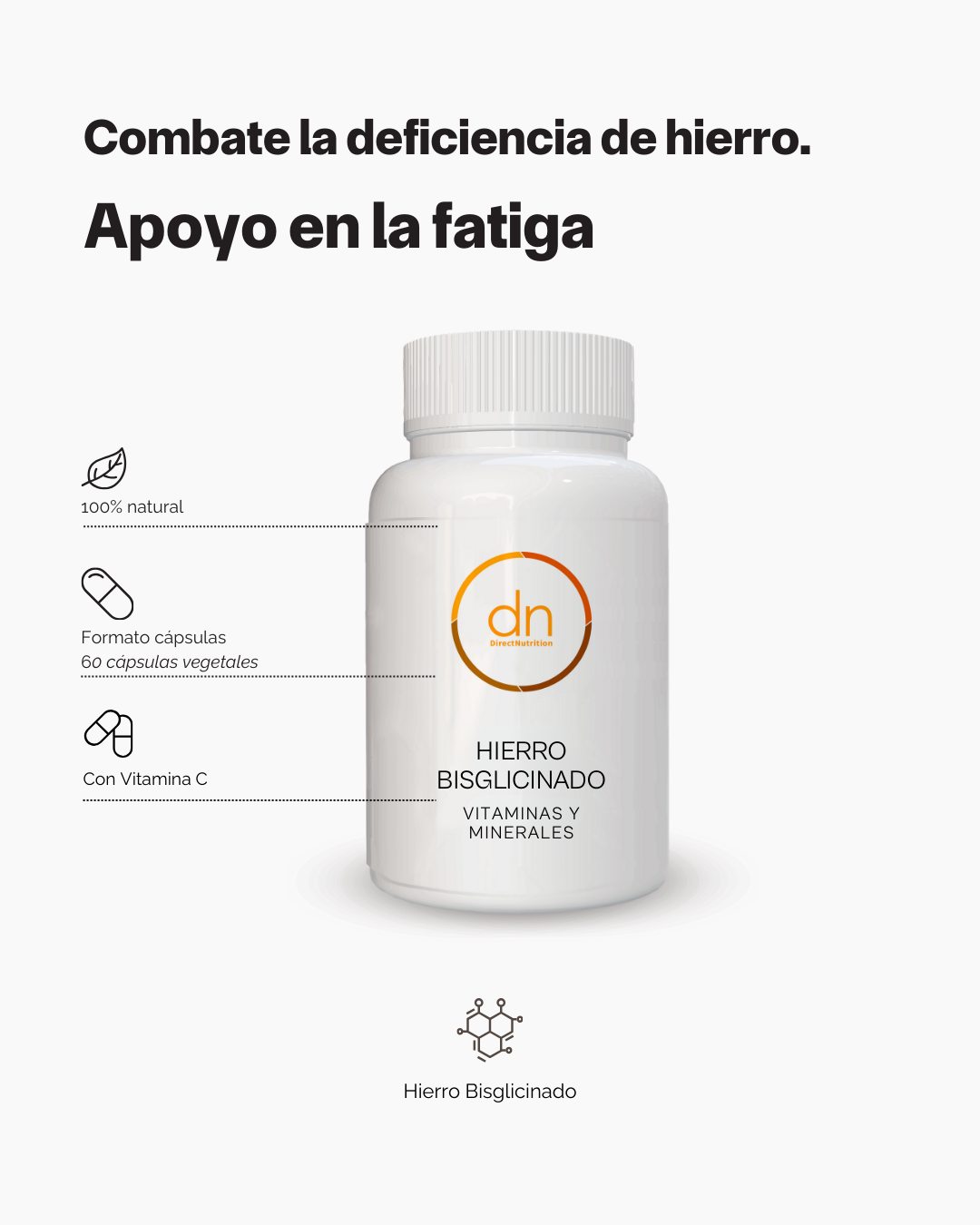 Hierro Bisglicinado con Vitamina C - Imagen 2